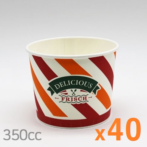 종이용기] 350cc*40ea 종이컵
