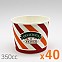 종이용기] 350cc*40ea 종이컵