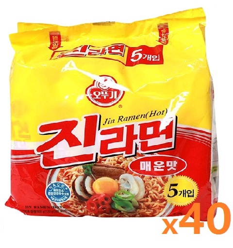 봉지)진라면 매운맛 멀티*40/오뚜기