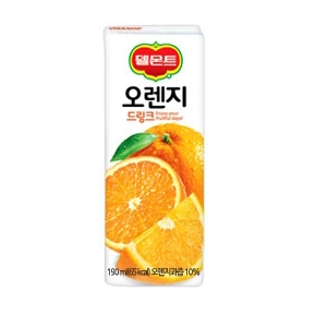 팩)델몬트 오렌지팩190ml*24(롯데)