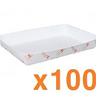 트레이)종이트레이 (직사각)*100ea