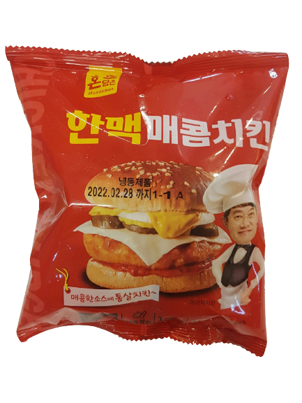 냉동) 한맥매콤치킨버거155g*1