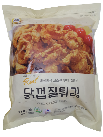 냉동] 닭껍질 튀김 1kg